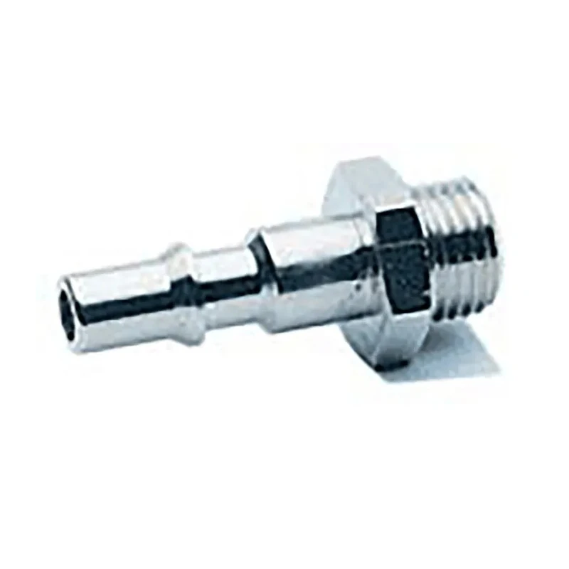 RS PRO Nickel Plated Brass Coupler Nipple 1/4 in Male Thread Size 0.25in Hose Barb 176-1951