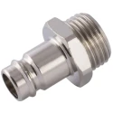 RS PRO Nickel Plated Brass Coupler Nipple 3/8 in Male ISO 228 Class A 176-2010