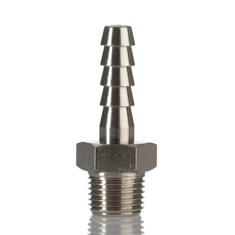 RS PRO Hose Connector 6 mm ID, Nickel Plated Brass Male BSPT Adapter, 5 MPa 50 bar Operating Pressure 176-2015