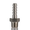 RS PRO Hose Connector 6 mm ID, Nickel Plated Brass Male BSPT Adapter, 5 MPa 50 bar Operating Pressure 176-2015