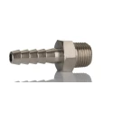 RS PRO Hose Connector 6 mm ID, Nickel Plated Brass Male BSPT Adapter, 5 MPa 50 bar Operating Pressure 176-2015