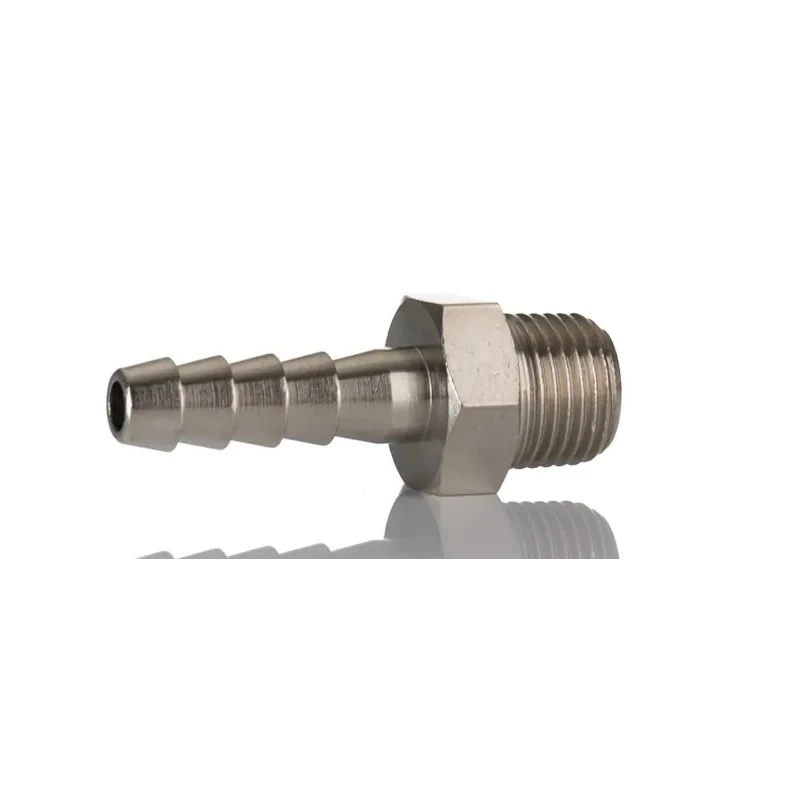 RS PRO Hose Connector 6 mm ID, Nickel Plated Brass Male BSPT Adapter, 5 MPa 50 bar Operating Pressure 176-2015