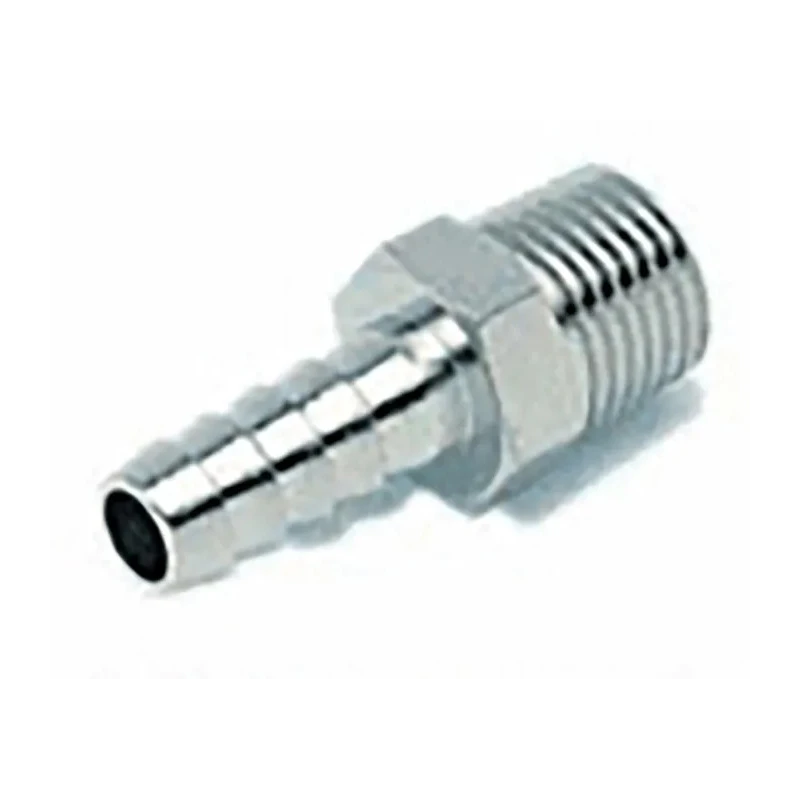 RS PRO Hose Connector 7 mm ID, Nickel Plated Brass, Male BSPT, Max Operating Pressure 5 MPa, 50 bar, Temperature 176-2017