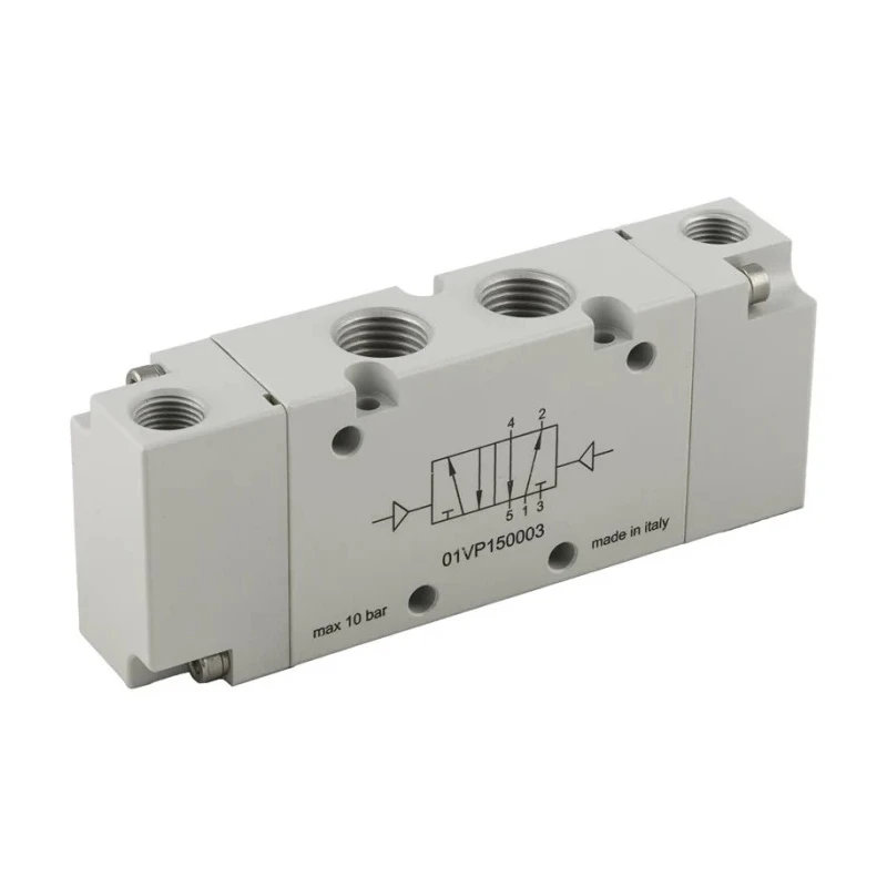 RS PRO Pneumatic Solenoid Valve 5/2 Bistable Pneumatic G 1/2 in Port Size Aluminium Body 10 bar Max Pressure 176-2111