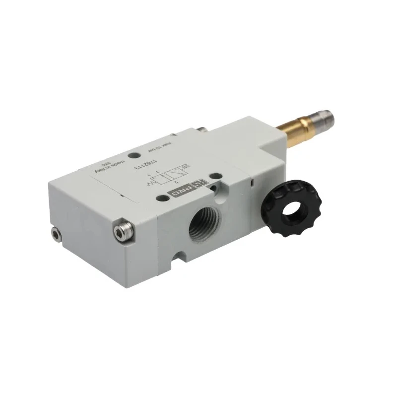 RS PRO Pneumatic Solenoid Valve 3/2 NC Solenoid G 1/4 in Aluminium Body, 12/24/110/220 V AC/DC, 2W Power 1200 176-2113