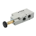 RS PRO Pneumatic Solenoid Valve 3/2 NC Solenoid G 1/4 in Aluminium Body, 12/24/110/220 V AC/DC, 2W Power 1200 176-2113