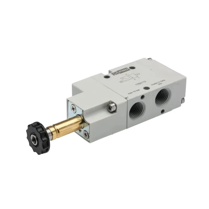 RS PRO Pneumatic Solenoid Valve 3/2 NC Solenoid G 1/4 in Aluminium Body, 12/24/110/220 V AC/DC, 2W Power 1200 176-2113