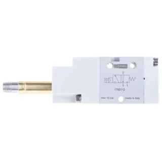RS PRO Pneumatic Solenoid Valve 3/2 NC, G 1/8 Port, Aluminium Body, 12V DC/24V AC/DC/110V AC/220V AC, 2W Power, 10 176-2112