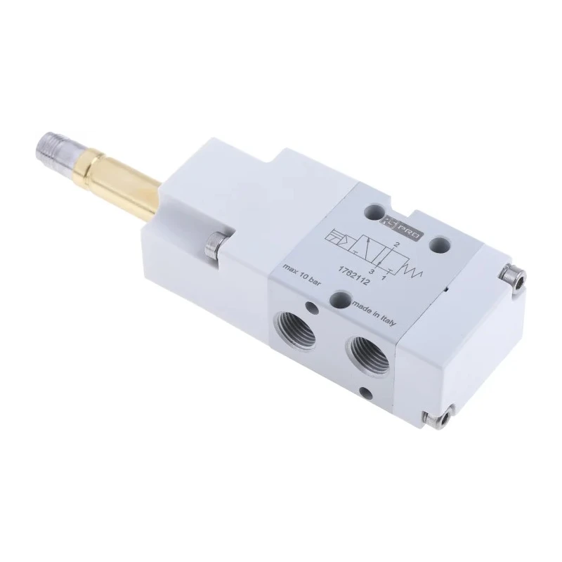 RS PRO Pneumatic Solenoid Valve 3/2 NC, G 1/8 Port, Aluminium Body, 12V DC/24V AC/DC/110V AC/220V AC, 2W Power, 10 176-2112