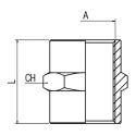 RS PRO Stainless Steel AISI 316L Threaded Fitting 1/8 in 140 bar Pressure 176-2194