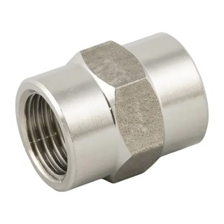 RS PRO Stainless Steel Straight Threaded Female G 1/4 in x Female G 1/4 in Fitting 176-2195