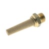 RS PRO Brass Pneumatic Silencer 12 bar Threaded G 1/2 in 89dB Noise Reduction 67mm Length 176-2286