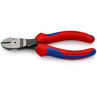 Knipex Side Cutter Diagonal Cutter With Bevel High Transmission Ratio 160mm 74 12 160