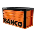 Bahco 4 Drawer Tool Chest Solid Steel 400kg Load Capacity Orange 1487K4