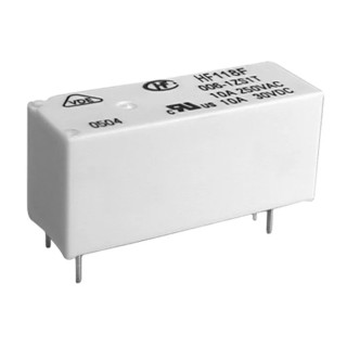 Hongfa Europe GMBH PCB Power Relay 5V DC Coil 10A Switching Current SPDT HF118F/005-1ZS1T(136)