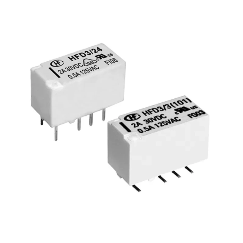 Hongfa Europe GMBH PCB Signal Relay 12V DC Coil 2A DPDT HFD3/12-L2