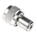 Radiall N Series Coaxial Connector Cable Male N Connector, 50 Ω, Straight Body Clamp R161010000