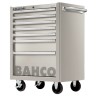 Bahco 7 Drawer Wheeled Roller Cabinet Stainless Steel 762x500x956mm 600kg Load Capacity 1470K7SS