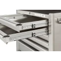 Bahco 7 Drawer Wheeled Roller Cabinet Stainless Steel 762x500x956mm 600kg Load Capacity 1470K7SS