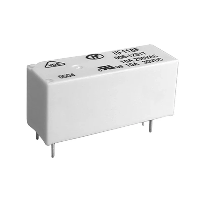 Hongfa Europe GMBH PCB Power Relay 24V DC Coil 10A Switching Current SPST HF118F/024-1ZS1T(136)
