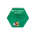3M Black Hook & Loop Tape, Nylon Material, 25mm Width x 5m Length, 5.8mm Thickness, Max Operating Temp 200°F SJ352D