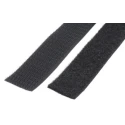 3M Black Hook & Loop Tape, Nylon Material, 25mm Width x 5m Length, 5.8mm Thickness, Max Operating Temp 200°F SJ352D