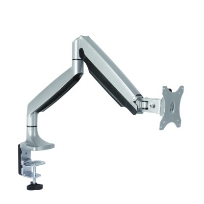 RS PRO Silver Monitor Arm, Clamp Mount, VESA 75x75 mm or 100x100 mm, Model 176-3376