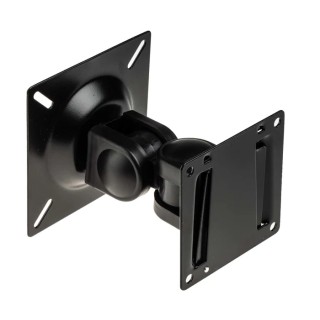 RS PRO Black Wall Mount Monitor Arm, Tilt 180°, Swivel 270°, Support 14"-24" Screens, VESA 75x75mm/100x100mm 176-3381