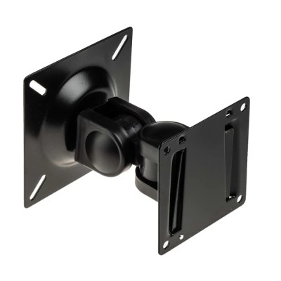 RS PRO Black Wall Mount Monitor Arm, Tilt 180°, Swivel 270°, Support 14"-24" Screens, VESA 75x75mm/100x100mm 176-3381