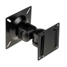 RS PRO Black Wall Mount Monitor Arm, Tilt 180°, Swivel 270°, Support 14"-24" Screens, VESA 75x75mm/100x100mm 176-3381