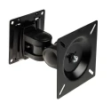 RS PRO Black Wall Mount Monitor Arm, Tilt 180°, Swivel 270°, Support 14"-24" Screens, VESA 75x75mm/100x100mm 176-3381