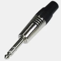 RS PRO TRS Connector 6.35 mm Male Stereo 1A Solder 500V dc 176-3385