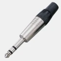 RS PRO TRS Connector 6.35 mm Male Stereo, 1A 176-3384