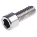 RS PRO Plain Stainless Steel Hex Socket Cap Screw M12 x 30 mm DIN 912 288-957
