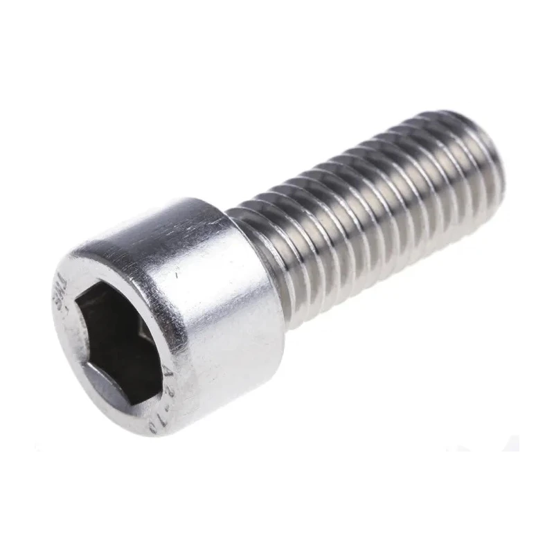 RS PRO Plain Stainless Steel Hex Socket Cap Screw M12 x 30 mm DIN 912 288-957