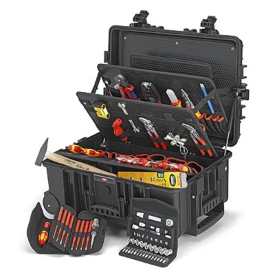Knipex Heavy Duty Plastic Tool Case, Robust45 Shockproof, Dustproof, Waterproof, 609x428x263 mm, 45 Litres Capacity 00 21 37