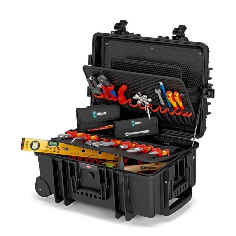 Knipex Heavy Duty Plastic Tool Case, Robust45 Shockproof, Dustproof, Waterproof, 609x428x263 mm, 45 Litres Capacity 00 21 37