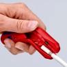 Knipex ERGOSTRIP Universal Cable Stripping Tool, Ergonomic Pistol Grip, Round Standard Waterproof and Coaxial 16 95 02 SB