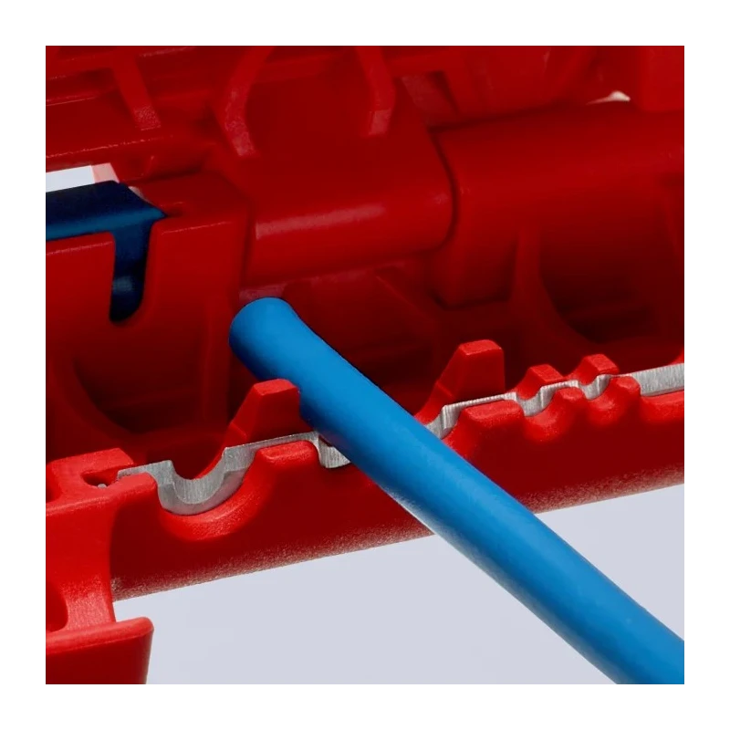 Knipex ERGOSTRIP Universal Cable Stripping Tool, Ergonomic Pistol Grip, Round Standard Waterproof and Coaxial 16 95 02 SB