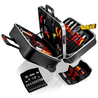 Knipex 2 Drawer Plastic Tool Case Wheeled 270 mm Width 510 mm Length 410 mm Height 00 21 41