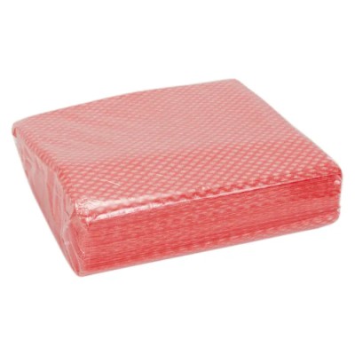 RS PRO Red Cloths for Light Duty Cleaning Dry Use Box of 50 Per Pack 42 x 38 cm 176-3662