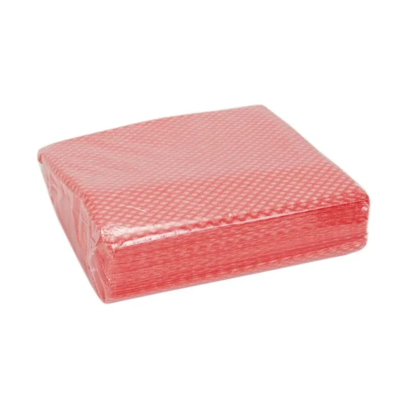 RS PRO Red Cloths for Light Duty Cleaning Dry Use Box of 50 Per Pack 42 x 38 cm 176-3662