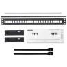 Belden KeyConnect Series Cat5e, Cat6 24 Port Keystone Patch Panel 1U Black AX103114
