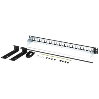 Belden KeyConnect Series Cat6 Cat5e 24 Port Shielded Keystone Patch Panel 1U AX106902