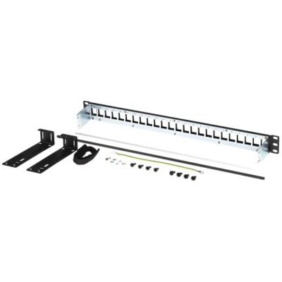 Belden KeyConnect Series Cat6 Cat5e 24 Port Shielded Keystone Patch Panel 1U AX106902