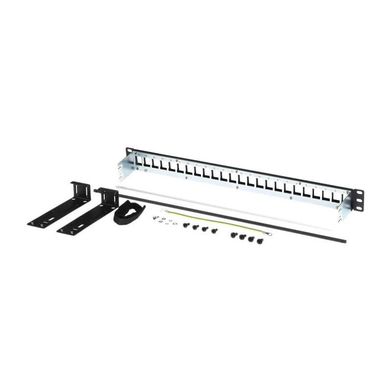 Belden KeyConnect Series Cat6 Cat5e 24 Port Shielded Keystone Patch Panel 1U AX106902