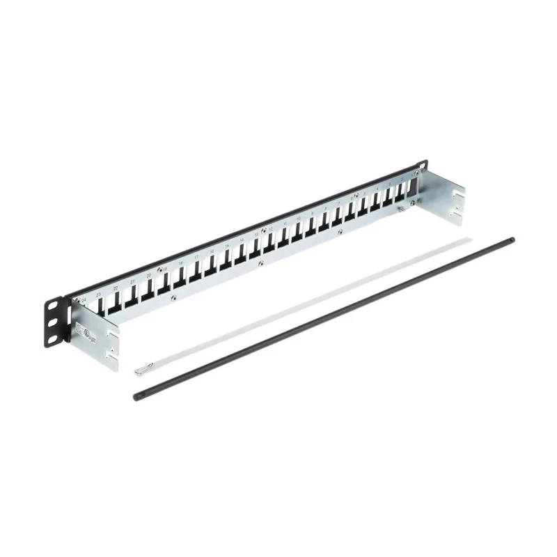 Belden KeyConnect Series Cat6 Cat5e 24 Port Shielded Keystone Patch Panel 1U AX106902