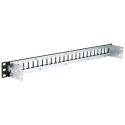 Belden KeyConnect Series Cat6 Cat5e 24 Port Shielded Keystone Patch Panel 1U AX106902