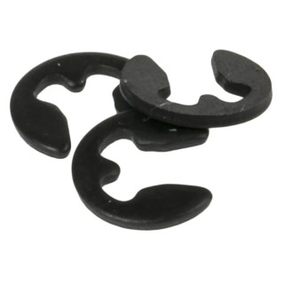 RS PRO Steel Type E Circlip 2.3 mm Groove Diameter, 3.5 mm Shaft Diameter 289-455