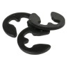 RS PRO Steel Type E Circlip 2.3 mm Groove Diameter, 3.5 mm Shaft Diameter 289-455
